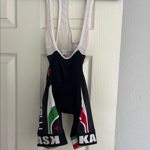 Kask Cycling Bib Shorts Black and White
